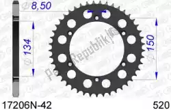 ktw rear alu 42t, 520 van Afam, met onderdeel nummer AF517206N42, bestel je hier online: