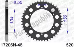 ktw rear alu 46t, 520 van Afam, met onderdeel nummer AF517206N46, bestel je hier online: