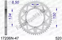 AF517206N47, Afam, Ktw trasero aluminio 47t, 520    , Nuevo