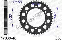 AF51760340, Afam, Ktw posteriore alluminio 40t, 530    , Nuovo