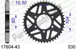 Here you can order the ktw rear alu 43t, 530 from Afam, with part number AF51760443: