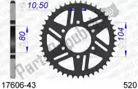 AF51760643, Afam, Ktw posteriore alu 43t, 520    , Nuovo