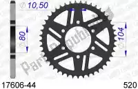 AF51760644, Afam, Ktw trasero aluminio 44t, 520    , Nuevo