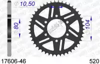 AF51760646, Afam, Ktw trasero aluminio 46t, 520    , Nuevo