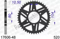 AF51760648, Afam, Ktw trasero aluminio 48t, 520    , Nuevo