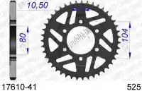 AF51761041, Afam, Ktw trasero aluminio 41t, 525    , Nuevo