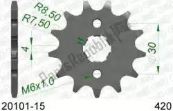 Here you can order the ktw front 15t, 420 from Afam, with part number AF12010115: