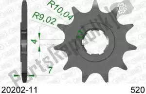 AFAM AF12020211 ktw front 11t, 520 - Bottom side