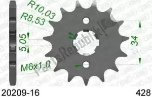 AFAM AF12020916 ktw front 16t, 428 - Bottom side