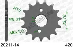 Here you can order the ktw front 14t, 420 from Afam, with part number AF12021114:
