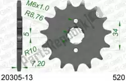 Here you can order the ktw front 13t, 520 from Afam, with part number AF12030513: