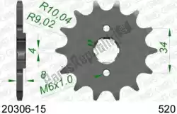 Here you can order the ktw front 15t, 520 from Afam, with part number AF12030615: