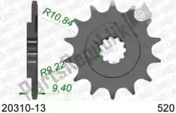 Here you can order the ktw front 13t, 520 from Afam, with part number AF12031013: