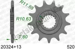 Here you can order the ktw front 13t, 520 from Afam, with part number AF12032413S: