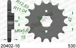 Here you can order the ktw front 16t, 530 from Afam, with part number AF12040216: