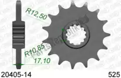 Here you can order the ktw front 14t, 525 from Afam, with part number AF12040514: