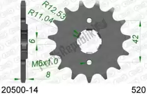 AFAM AF12050014 ktw front 14t, 520 - Onderkant