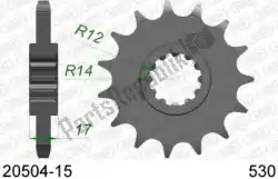 Here you can order the ktw front 15t, 530 from Afam, with part number AF12050415: