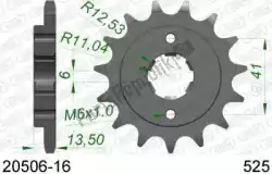 Here you can order the ktw front 16t, 525 from Afam, with part number AF12050616: