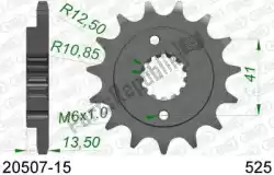 Here you can order the ktw front 15t, 525 from Afam, with part number AF12050715: