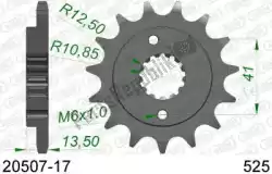 Here you can order the ktw front 17t, 525 from Afam, with part number AF12050717: