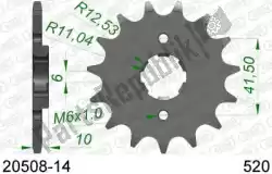 Here you can order the ktw front 14t, 520 from Afam, with part number AF12050814: