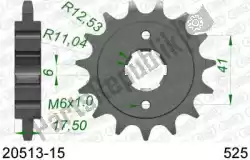 Here you can order the ktw front 15t, 525 from Afam, with part number AF12051315: