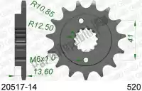 AF12051714, Afam, Ktw dianteiro 14t, 520    , Novo