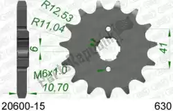 Here you can order the ktw front 15t, 630 from Afam, with part number AF12060015: