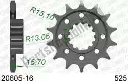 Here you can order the ktw front 16t, 525 from Afam, with part number AF12060516: