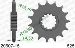Here you can order the ktw front 15t, 525 from Afam, with part number AF12060715: