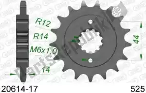 AFAM AF12061417 ktw dianteiro 17t, 525 - Lado inferior