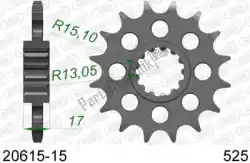 Here you can order the ktw front 15t, 525 from Afam, with part number AF12061515: