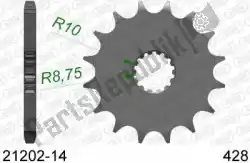 Here you can order the ktw front 14t, 428 from Afam, with part number AF12120214: