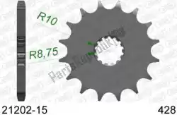 Here you can order the ktw front 15t, 428 from Afam, with part number AF12120215: