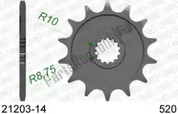 Here you can order the ktw front 14t, 520 from Afam, with part number AF12120314: