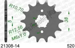 Here you can order the ktw front 14t, 520 from Afam, with part number AF12130814: