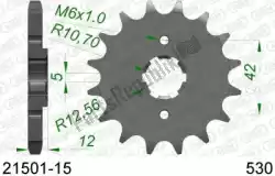 Here you can order the ktw front 15t, 530 from Afam, with part number AF12150115: