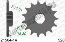 Here you can order the ktw front 14t, 520 from Afam, with part number AF12150414: