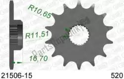 Here you can order the ktw front 15t, 520 from Afam, with part number AF12150615: