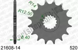 Here you can order the ktw front 14t, 520 from Afam, with part number AF12160814: