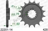 AF12220114, Afam, Ktw anteriore 14t, 428    , Nuovo