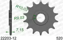 Here you can order the ktw front 12t, 520 from Afam, with part number AF12220312: