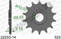 Here you can order the ktw front 14t, 520 from Afam, with part number AF12220314: