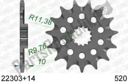 Here you can order the ktw front 14t, 520 from Afam, with part number AF12230314S: