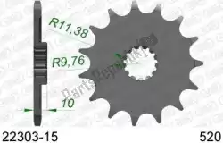 Here you can order the ktw front 15t, 520 from Afam, with part number AF12230315: