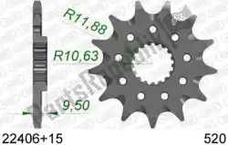 Here you can order the ktw front 15t, 520 from Afam, with part number AF12240615S: