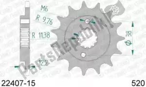 AFAM AF12240715 ktw delantero 15t, 520 - Lado inferior