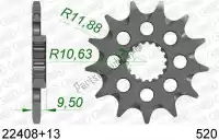 AF12240813S, Afam, Ktw dianteiro 13t, 520    , Novo