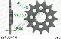 AF12240814S, Afam, Ktw front 14t, 520    , Nieuw